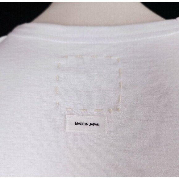 Visvim Logo-Print Cotton-Jersey T-Shirt Size M White Red Mens NWT - Picture 7 of 16